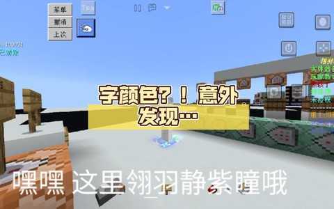 我的世界怎么让字变色