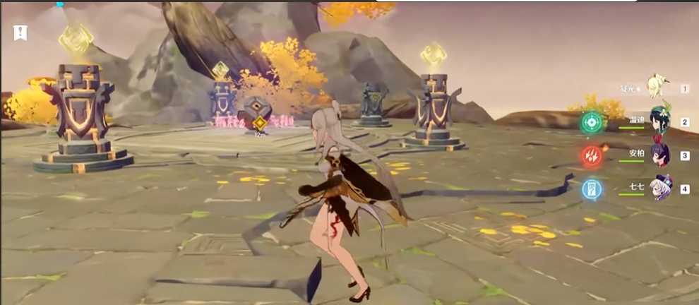 原神五个岩柱子怎么开