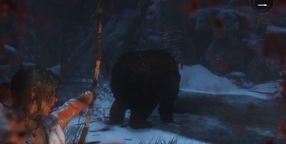 古墓丽影崛起黑熊怎么打