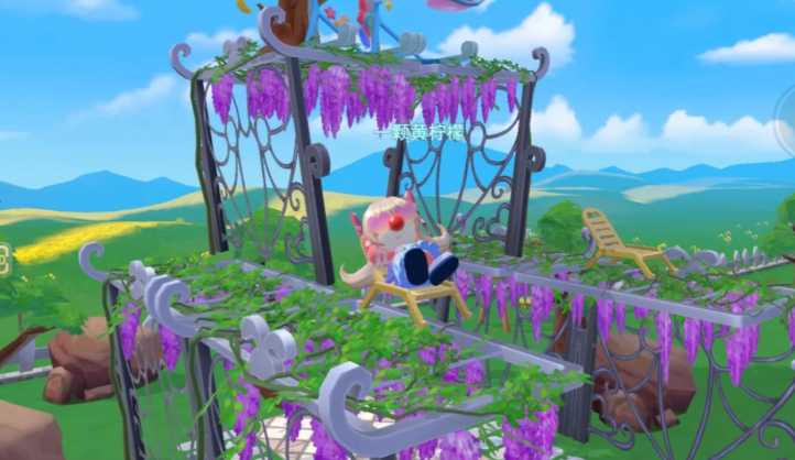 摩尔庄园紫藤花架上怎么放椅子 摩尔庄园紫藤花架上怎么放椅子