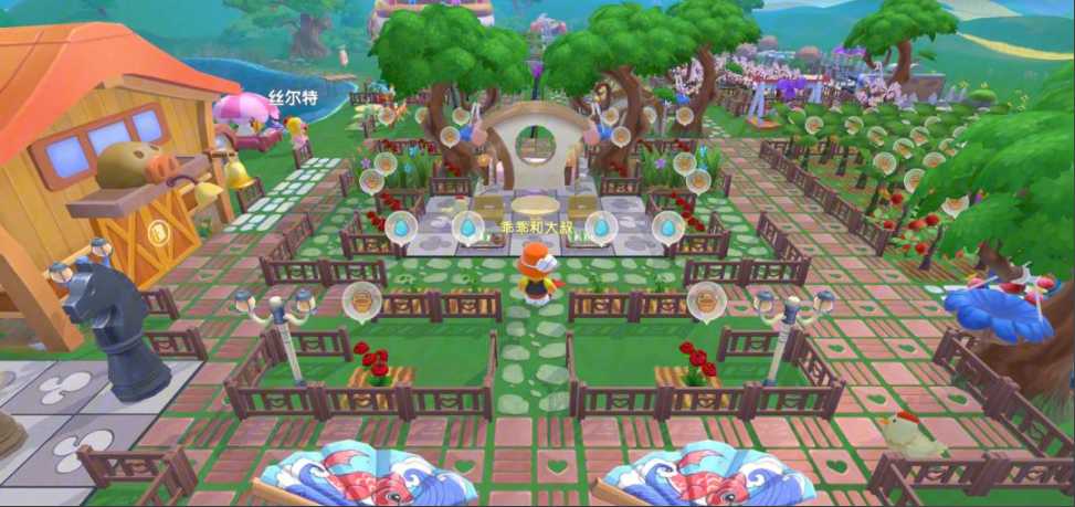 摩尔庄园栅栏转角怎么连接