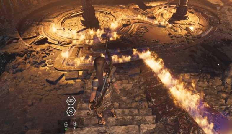 古墓丽影两个转盘怎么过