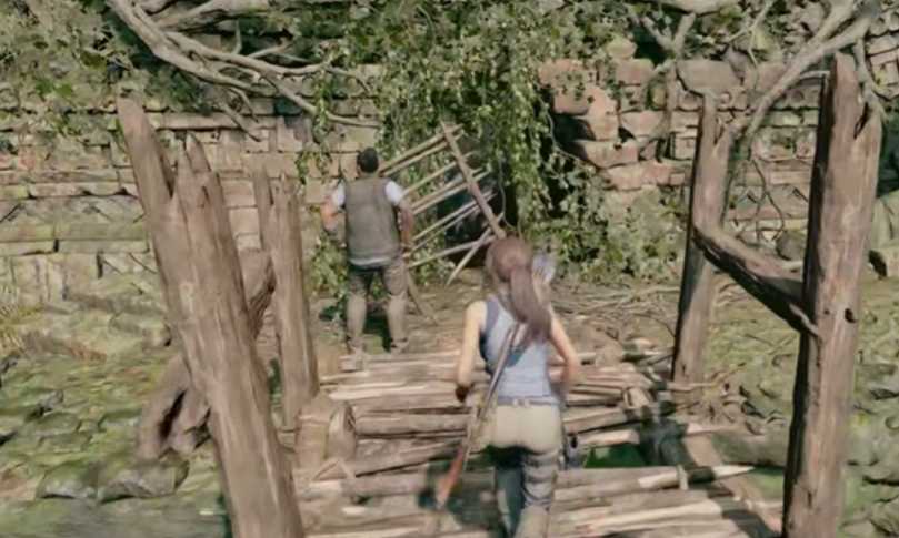 古墓丽影贫民窟断桥怎么过