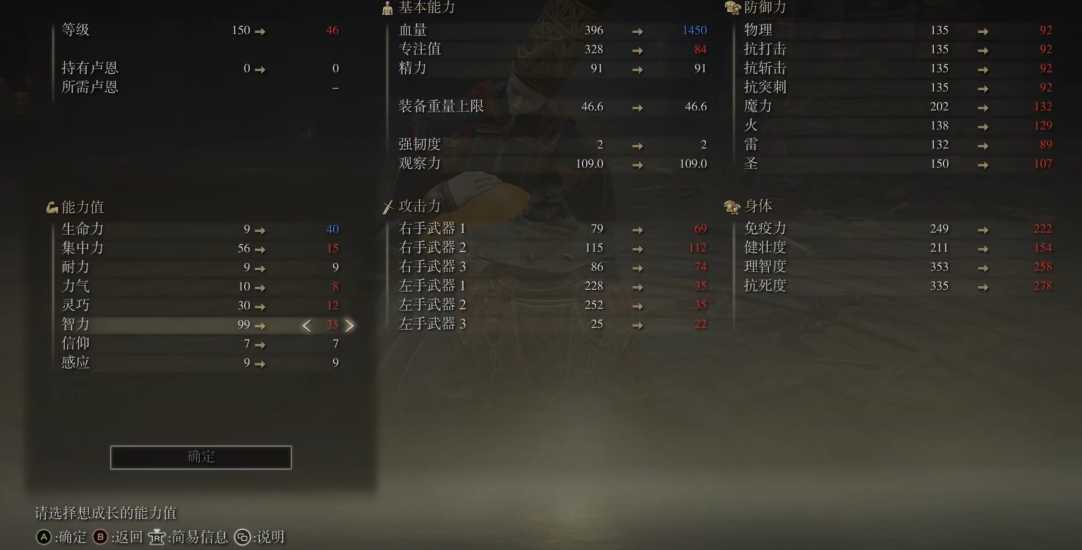 艾尔登法环法师流派加点面板 艾尔登法环法师流派加点面板