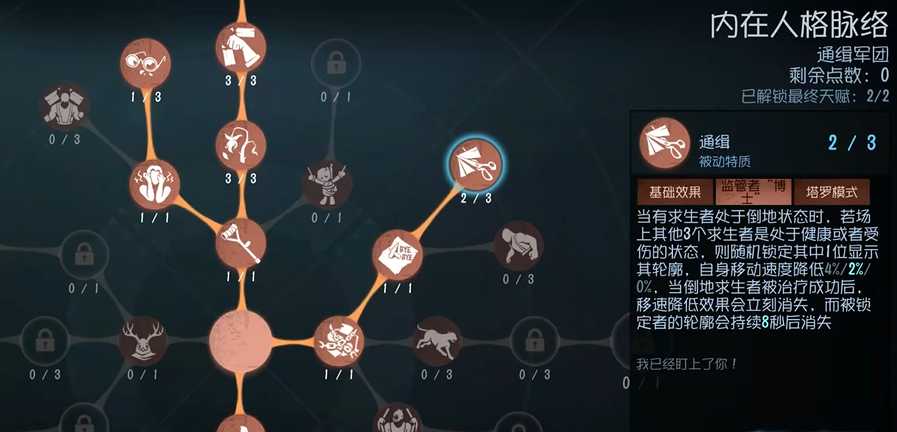 第五人格通缉是哪个天赋 第五人格通缉是哪个天赋