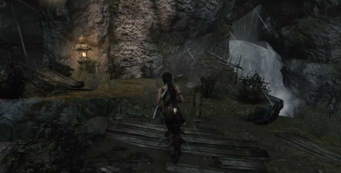 古墓丽影九第一个瀑布怎么过