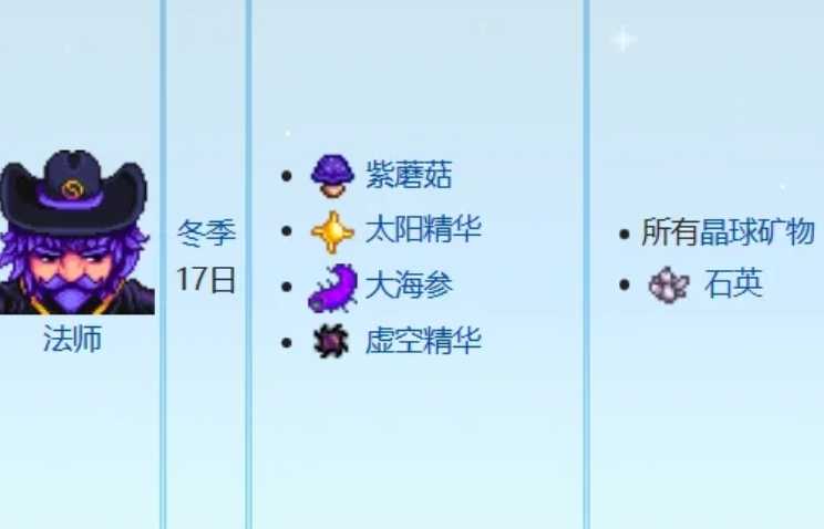 星露谷物语法师好感度怎么刷 星露谷物语法师好感度怎么刷