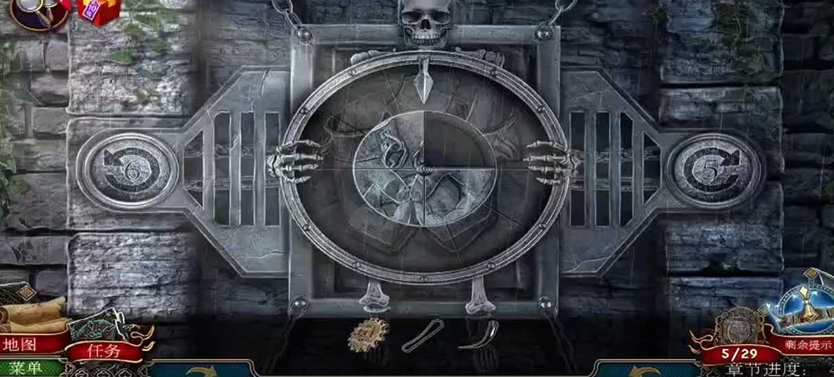 密室逃脱16骷髅转盘怎么过