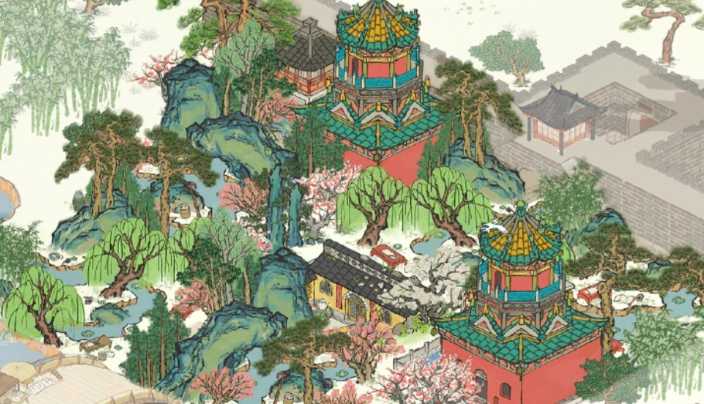 江南百景图山怎么布局