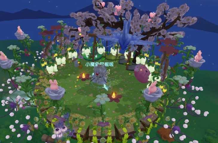 摩尔庄园怎么制作空中花园