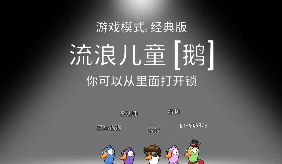 鹅鸭杀流浪儿童在哪开门 鹅鸭杀流浪儿童在哪开门
