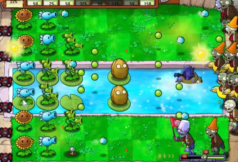 植物大战僵尸95版33怎么过