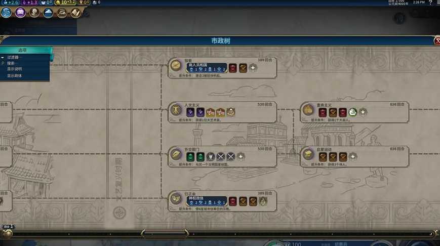 文明6市政树升级按什么顺序