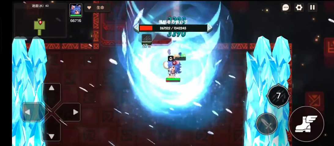 坎公骑冠剑迷宫40怎么过